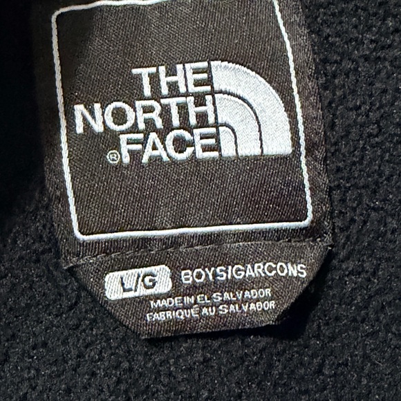 Boys The North Face black Denali fleece jacket size Large - Picture 7 of 8